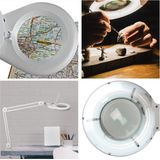 Velleman - Loeplamp - Wit - Spaarlamp 22 W - Vergroting 2.25x