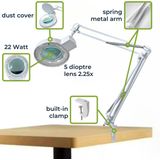 Velleman - Loeplamp - Wit - Spaarlamp 22 W - Vergroting 2.25x