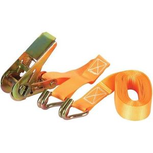RATELSPANBAND + HAKEN - max. 500 kg - 4.5 m x 25 mm (ARAT4)