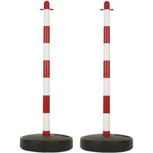PLASTIC PAAL VOOR SIGNALISATIEKETTING - ROOD/WIT - 2 st.
