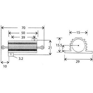 VELLEMAN - RH0E47 weerstand, 50W, 0E47 145645