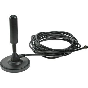 Velleman - ANTDVBT3 - Magnetische Antenne - Zwart - Voor Mobiele DVB-T Ontvangst