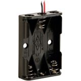 Velleman - BH431A Batteriehalter 3x Micro (aaa) Kabel (l x b x h) 53 x 38 x 13 mm