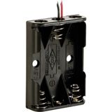 Velleman - BH431A Batteriehalter 3x Micro (aaa) Kabel (l x b x h) 53 x 38 x 13 mm