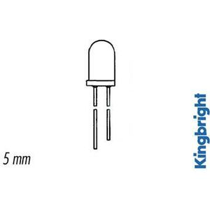IR-diode, transparant, 5 mm, 940 nm