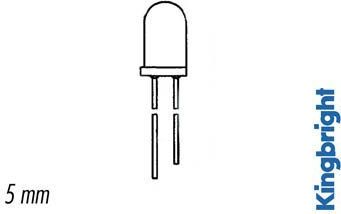 5 mm fototransistor glashelder 940nm (L-7113P3C)