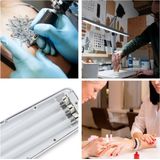 Velleman - Verstelbare Bureaulamp - Klembevestiging - Zwenkarm - Wit - 3x T5 14W