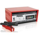 Toolland - Acculader - Rood - 12 V - Met Overbelastingsbeveiliging en Ledstatusweergave