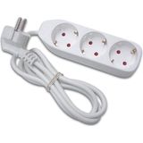 Perel Stekkerdoo - 3 Stopcontacten met Randaarde (type F - Kabel 1.5  - 3G1. - Gebruik Binnenshui