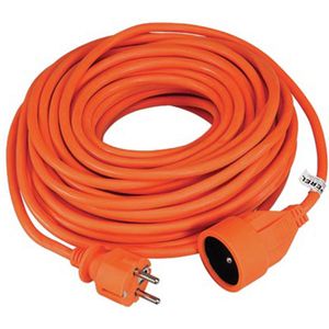 Perel Verlengkabe - H05VV-F 3G1. - 20  - 16 A/230  - 3500  - Type E/ - Voor Binne - Pv - Oranje