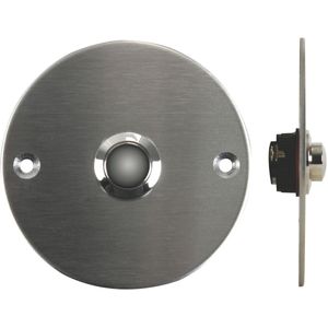 Massief Metalen Deurbel Drukknop, Antiek Messing Brons Bedrade Deurbel Knop LED Verlichte Deurbel voor Thuis Voordeur