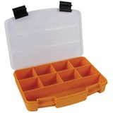 Perel Assortimentsdoo - 9 Vaste Compartimente - Transparant Dekse - Stapelbaa - 194 X 140 X 33 M