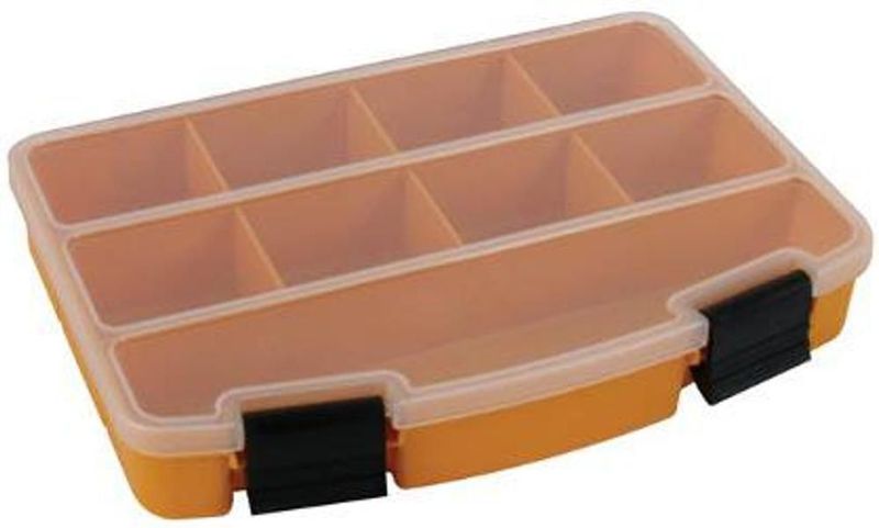 Perel Assortimentsdoo - 9 Vaste Compartimente - Transparant Dekse - Stapelbaa - 194 X 140 X 33 M