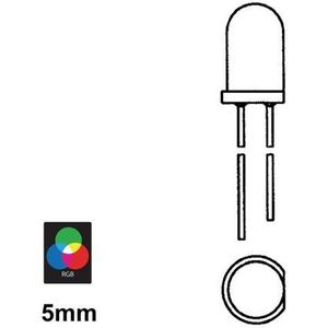 LOW-COST LED 5mm GEEL DIFFUUS - 15mcd