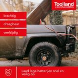 Toolland Acculader 12/24 V, met booster/starthulp 20 A, robuuste metalen behuizing, rood