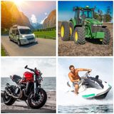 Toolland Acculader 12/24 V, met booster/starthulp 20 A, robuuste metalen behuizing, rood