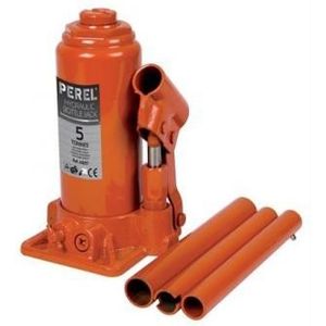 Perel Hydraulische potkrik, voor auto, vrachtwagen, bestelwagen, 5 ton, staal, oranje