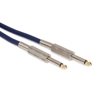 HQ-Power Luidsprekerkabel, 2 x jack 6.35mm, mono, 10 m, kabelbescherming, perfect voor geluidsoverdracht