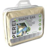 Perel Schaduwdoek, waterafstotend, 5 x 5 x 5 m, 160 g/m², polyester, driehoek, crème - wit Polyester GSS3500