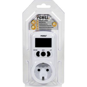 Perel Energiemete - Lcd-scher - 230  - 16  - 3600  - Duitse Aarding Type  - Wit