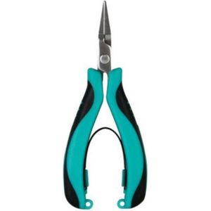 LEONTOOL 17,8 cm lange afstand naaldtang met gekartelde kaak, dubbele bladveer koord voor sieraden maken, elektricien reparatiegereedschap