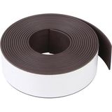 Velleman Flexibele magneetstrip, zelfklevend, 300 x 2.5 cm, zwart, ideaal voor koelkast of magneetbord