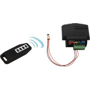 RGB LED-controller met 4-kanaals IR-afstandsbediening, met dimmer- en colorloop-functies geschikt voor 12 V en 24 V LED-strips