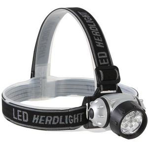 Perel led-hoofdlamp, 7 heldere witte leds, 7 lichtmodi, ideaal voor outdoor-activiteiten