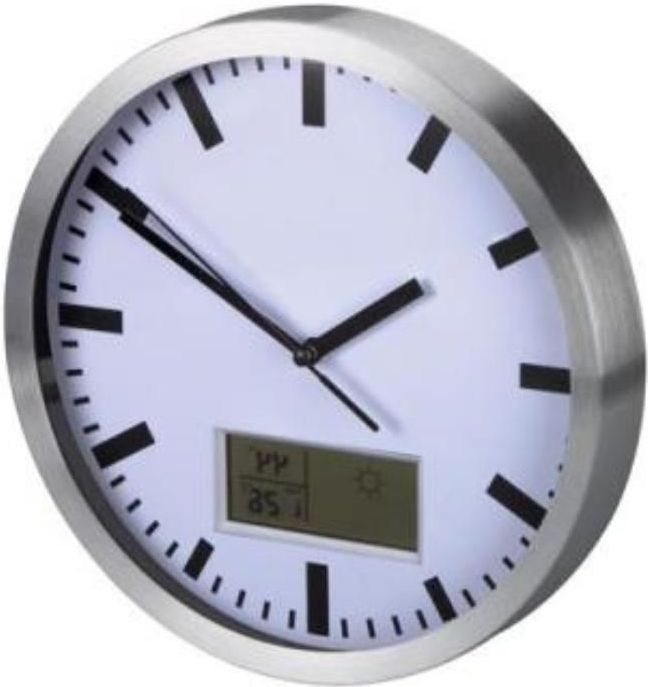 Wandklok - Modern - Zwart - Hout