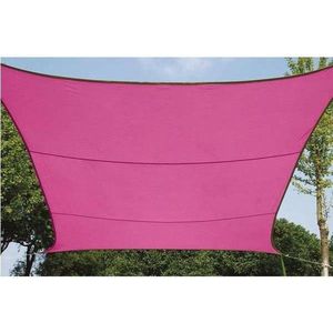 SCHADUWDOEK - ZONNEZEIL - VIERKANT 5 x 5 m, kleur: fuchsia