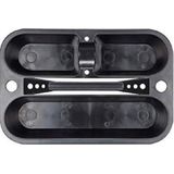 Perel Gereedschapsba - Ope - 3 Compartimente - Schroevendraaierhoude - Zwart