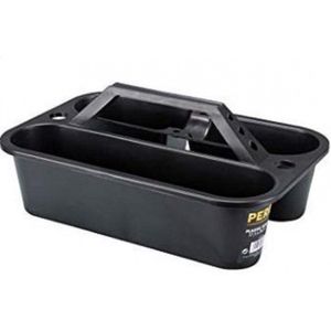 Perel Gereedschapsba - Ope - 3 Compartimente - Schroevendraaierhoude - Zwart