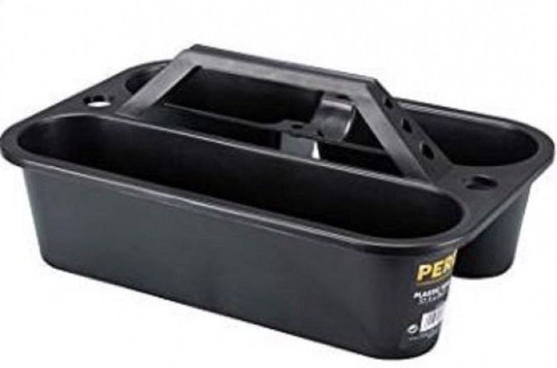 Perel Gereedschapsba - Ope - 3 Compartimente - Schroevendraaierhoude - Zwart