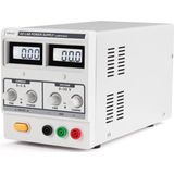 Velleman Laboratoriumvoeding, regelbaar, 0-30 VDC/0-3 A, stroombegrenzing, kortsluitbestendig, dubbel lcd-scherm, grijs