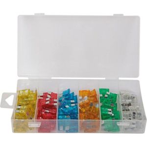 Toolland Assortiment autozekeringen, 120-delig, verschillende vermogens, meerkleurig