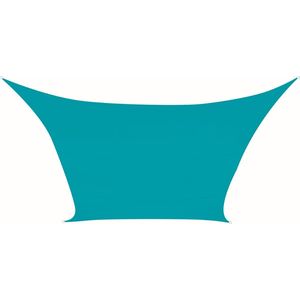 Perel Schaduwdoek, waterafstotend, 5 x 5 m, 160 g/m², polyester, vierkant, hemelsblauw