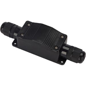 Velleman - OB11 - Aansluitbox 2 Way - Waterdicht - IP68 - Zwart - Polypropyleen