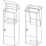 Dropbox Helsinki - Perel (Gegalvaniseerd Staa - Zwart)