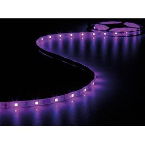 Perel Set met ledstrip, met 150 heldere 5050 leds, RGB-controller en voeding, eenvoudige bediening via meegeleverde IR afstandsbediening, flexibel en zelfklevend, PU-coating, 5 meter lang
