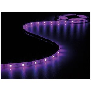 Perel Set met ledstrip, met 150 heldere 5050 leds, RGB-controller en voeding, eenvoudige bediening via meegeleverde IR afstandsbediening, flexibel en zelfklevend, PU-coating, 5 meter lang