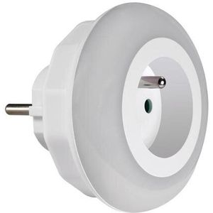 Perel - Led-nachtlampje - Met Stopcontact en Schemersensor - Keuze uit Groen Blauw Wit