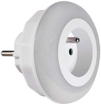 Perel - Led-nachtlampje - Met Stopcontact en Schemersensor - Keuze uit Groen Blauw Wit