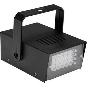 HQ-Power MINI STROBOSCOOP MET WITTE LEDs - 24 LEDs - OP BATTERIJEN