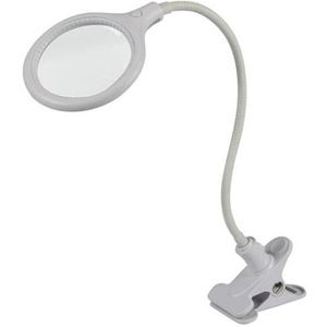 LED-LOEPLAMP MET BEVESTIGINGSKLEM - 5 DIOPTRIE - 6 W - 30 LEDs - WIT (VTLLAMP10N)