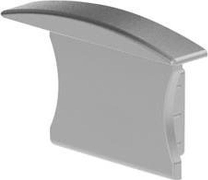 Aluminium - Afsluitdop - Zilver - Voor Aluminium-Inbouwprofiel LEDstrip Slimline