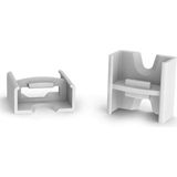 LEDsON - Lineaire Connector - Grijs - ABS - Voor Aluminiumprofiel LED-strip