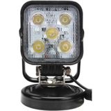 Perel Led-schijnwerpe - 15  - 800 L - 7500° - Neutraalwi - met Magnetische Voet en Sigarettenstekke