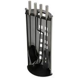 Perel - Haardset - 4-delig - Zilver/Grijs - Smeedijzer