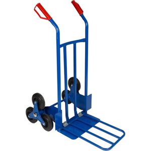 Toolland Trappensteekwagen, inklapbaar, staal, blauw, laadvermogen 150 kg