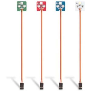 Velleman Kits Vier leds, rood/blauw/groen/wit, uitbreidingsset voor Allbot®, modulair systeem